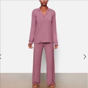 Skims Plum Pajama Set